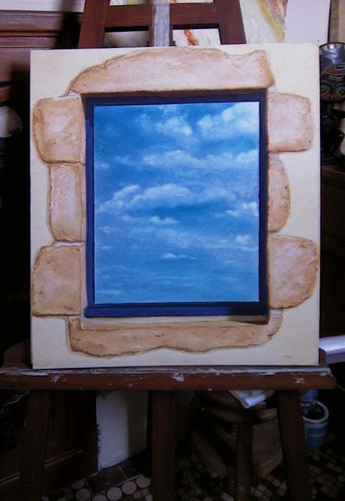 Fenêtre avec vue sur le ciel