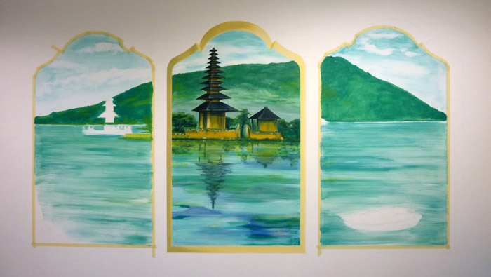 Pour la chambre Bali, la vue a également été élargie, Pour la chambre Bali, la vue a également été élargie,